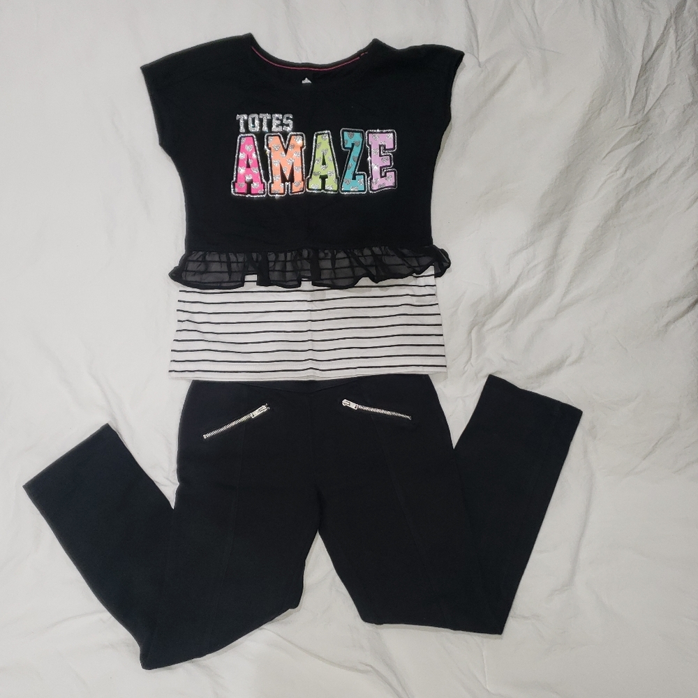 Girls short sleeve shirt and Pants